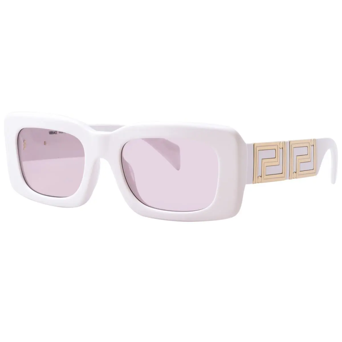 Versace VE4444U 314/5 Sunglasses White/pink Lenses Rectangle Shape 54-mm