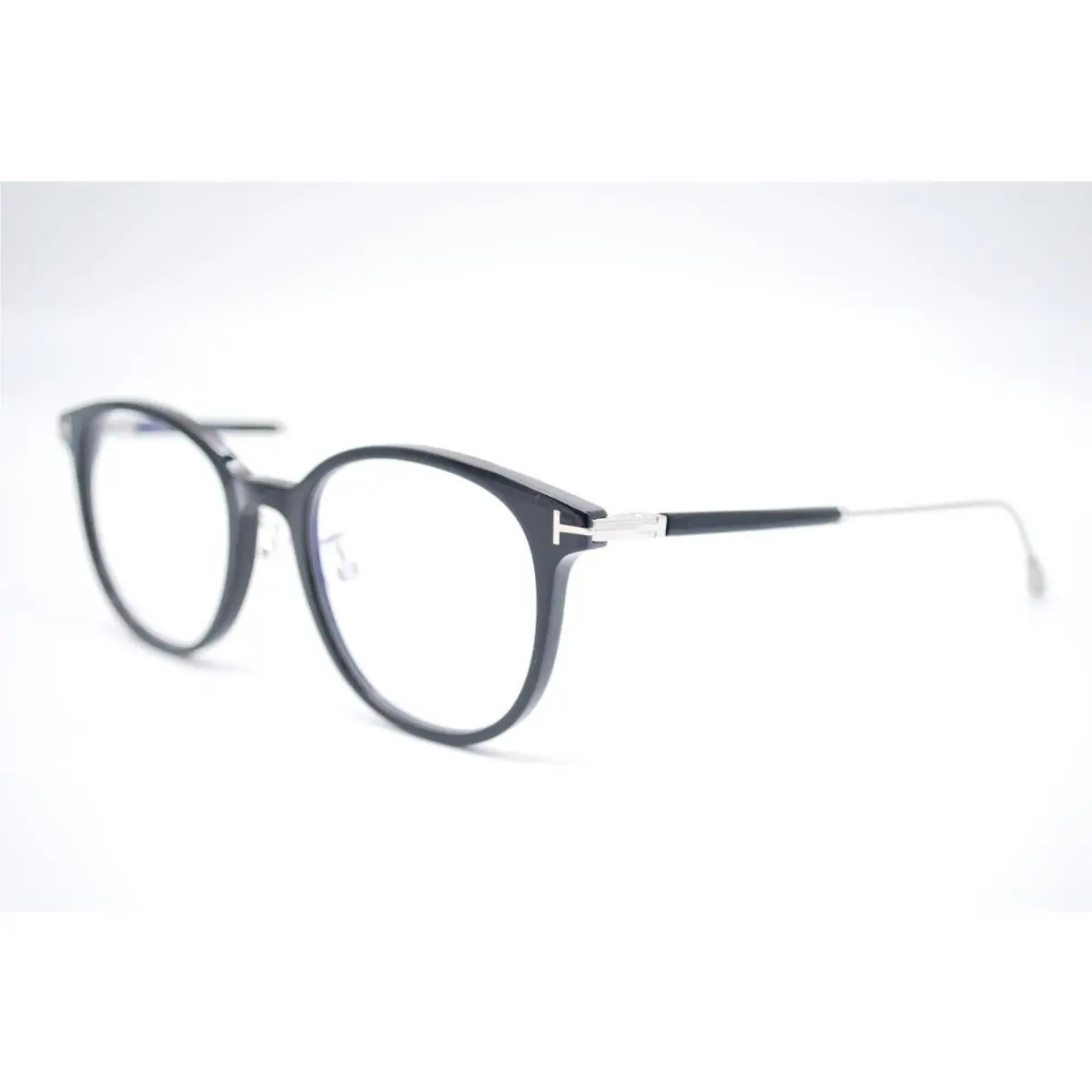 Tom Ford TF 5644-D-B 001 Black Blue Block Eyeglasses Frames 52-20