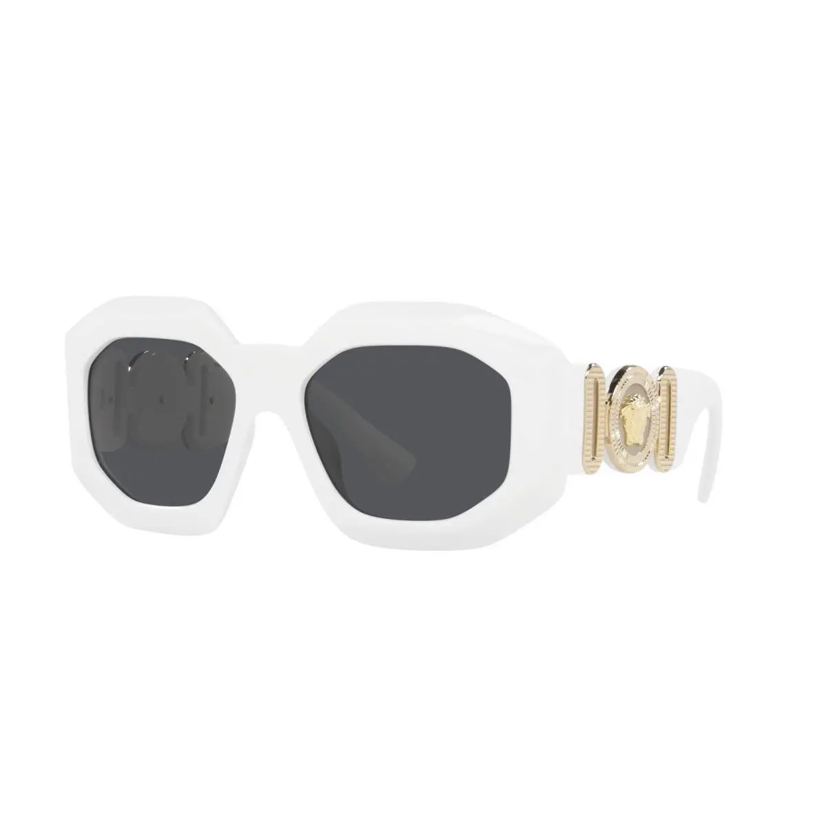 Versace 0VE4424 314/87 Woman Sunglasses White Frame Dark Grey Lenses 56MM