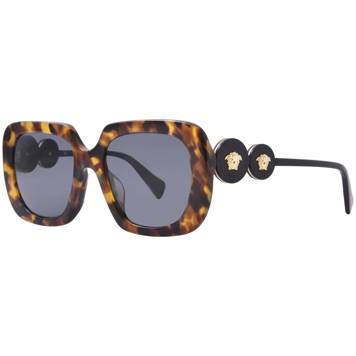 Versace VE4434F 511987 Sunglasses Women`s Light Havana/dark Grey Lenses 54mm