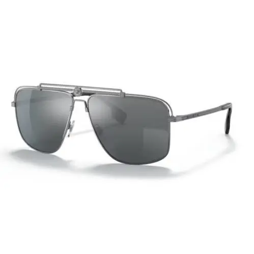 Versace 0VE2242 10016G 61mm Man Sunglasses Gunmetal Frame Light Grey