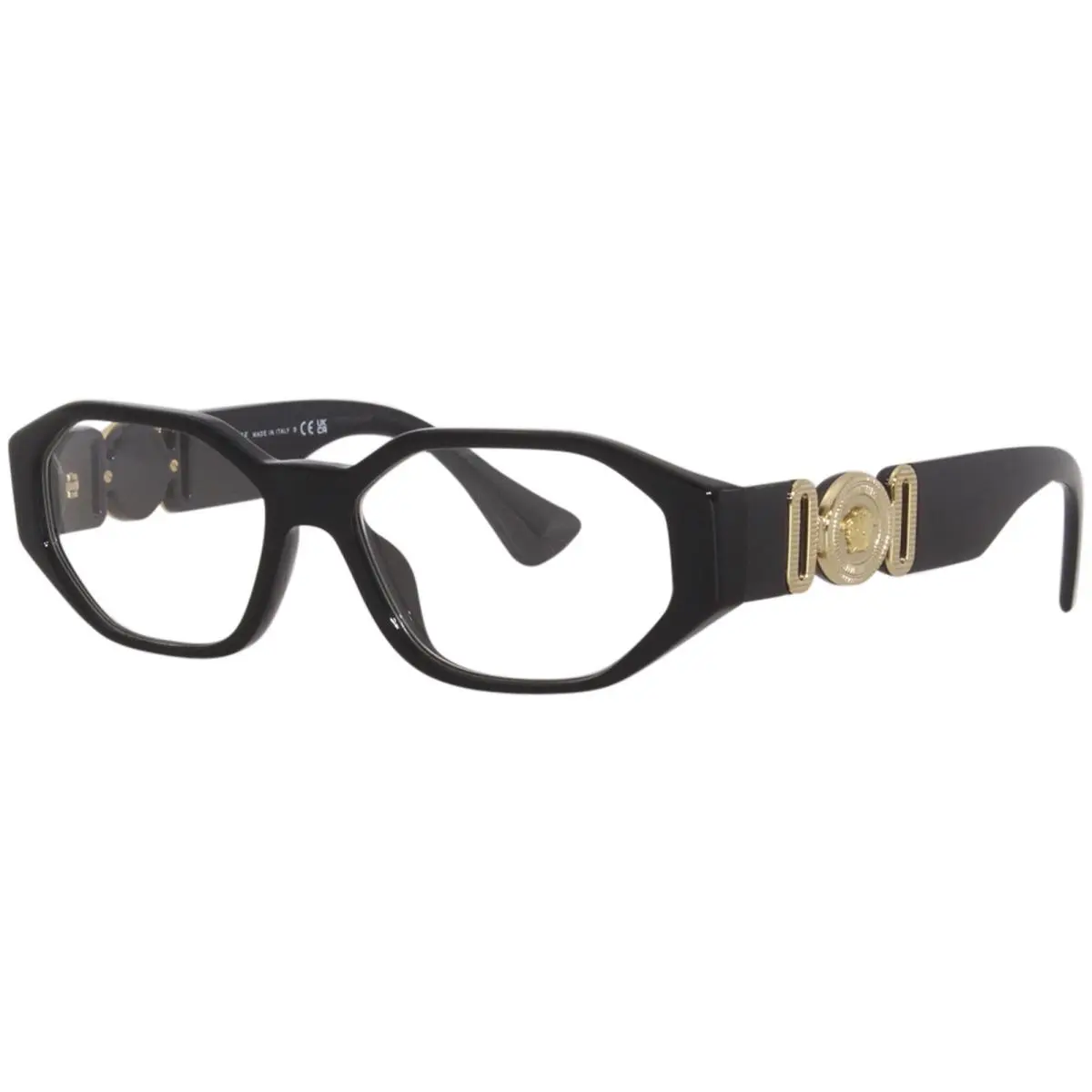 Versace VE3320U GB1 Eyeglasses Frame Black Full Rim Rectangle Shape 56mm