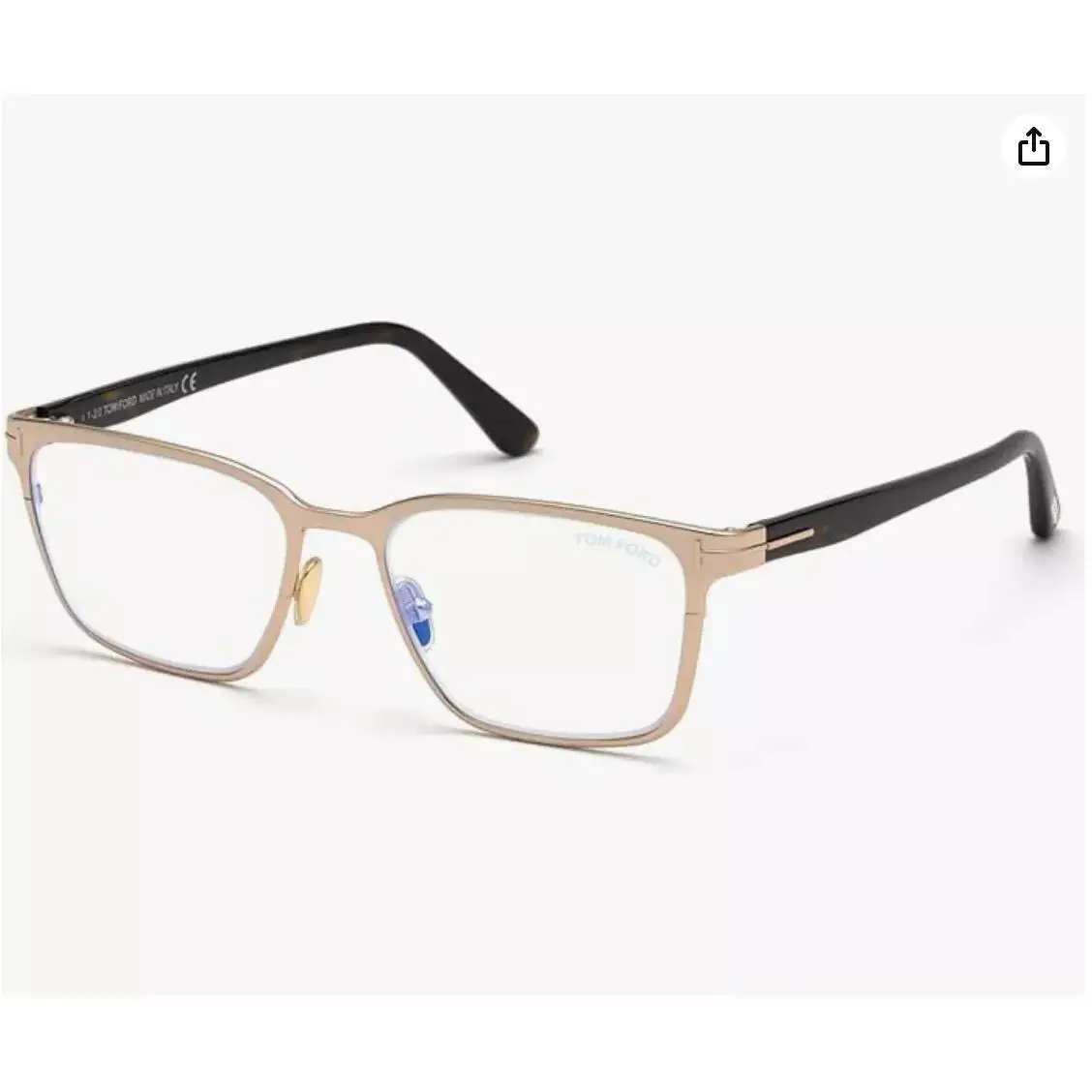 Tom Ford TF 5733-B 028 Eyeglass Frames Shiny Rose Gold Havana 55mm