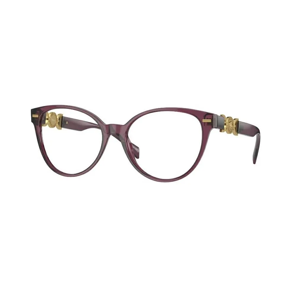 Versace VE3334 5220 Transparent Violet 53 mm Demo Lens Women`s Eyeglasses