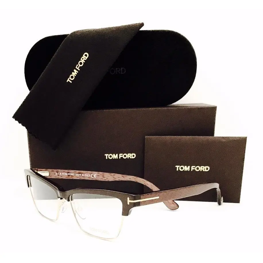 Tom Ford Eyeglasses TF 5364 048 Dark Brown 53•15•140 with Case