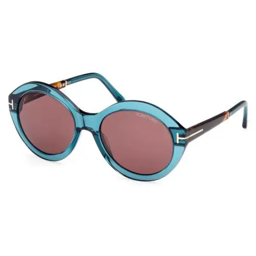 Tom Ford Seraphina FT 1088 Blue Crystal/brown 90E Sunglasses