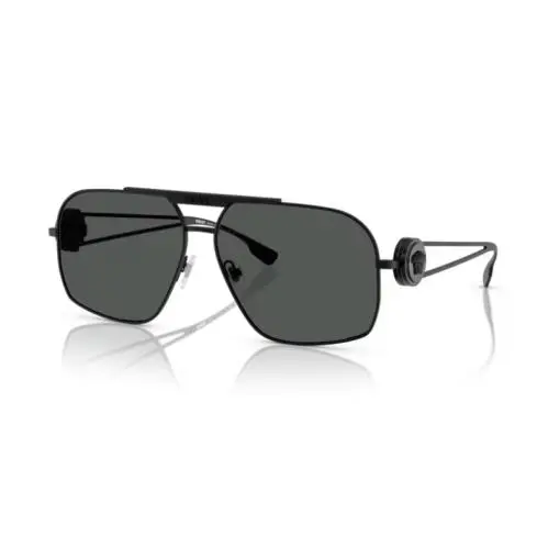Versace 0VE2269 143387 Matte Black/dark Grey Soft Square Men`s Sunglasses