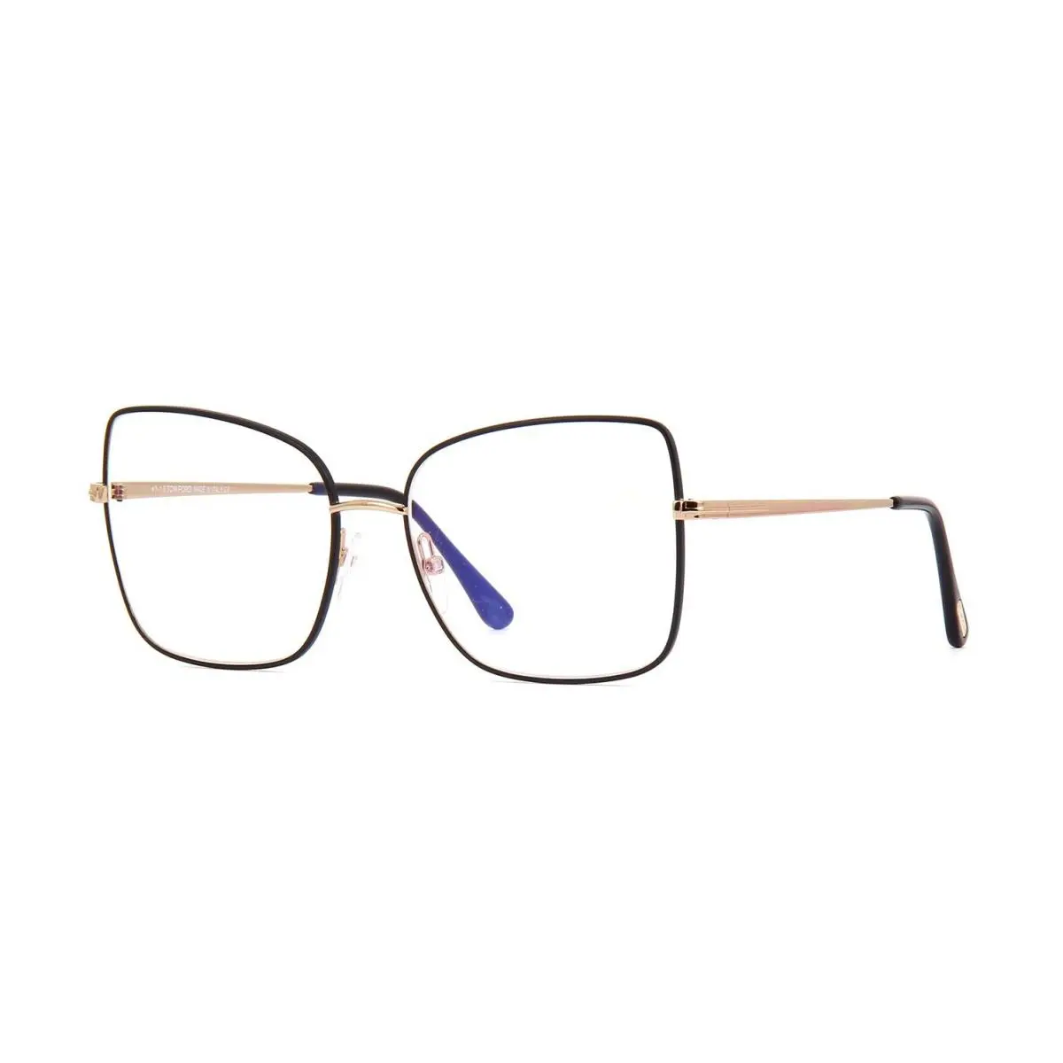 Tom Ford FT5613-B Blue Block Matte Black Rose Gold 002 G Eyeglasses