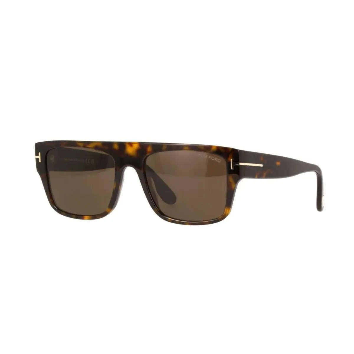 Tom Ford DUNNING-02 FT 0907 Dark Havana/brown 52E Sunglasses - Frame: Dark Havana, Lens: Brown