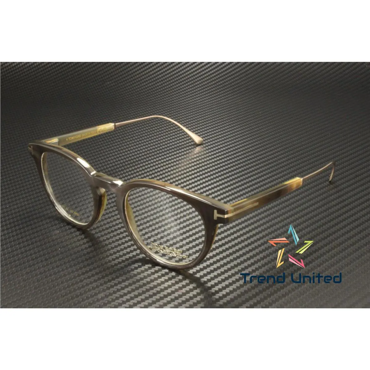 Tom Ford FT5885 P 062 Horn Brown Horn 48 mm Men`s Eyeglasses
