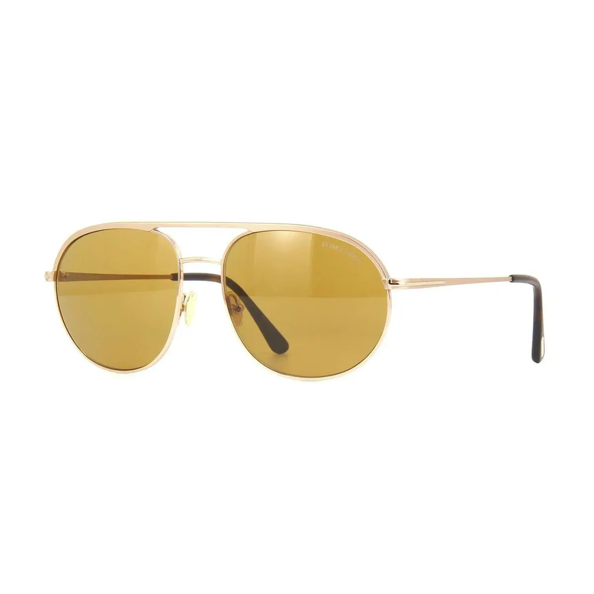 Tom Ford Gio FT 0772 Shiny Rose Gold/brown 29E Sunglasses - Frame: Gold, Lens: Brown