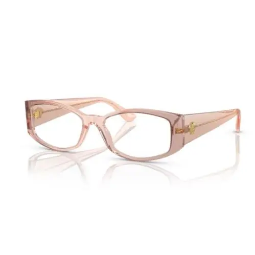 Versace 0VE3343 5431 Peach Gradient/clear Soft Rectangle 52mm Women`s Eyeglasses