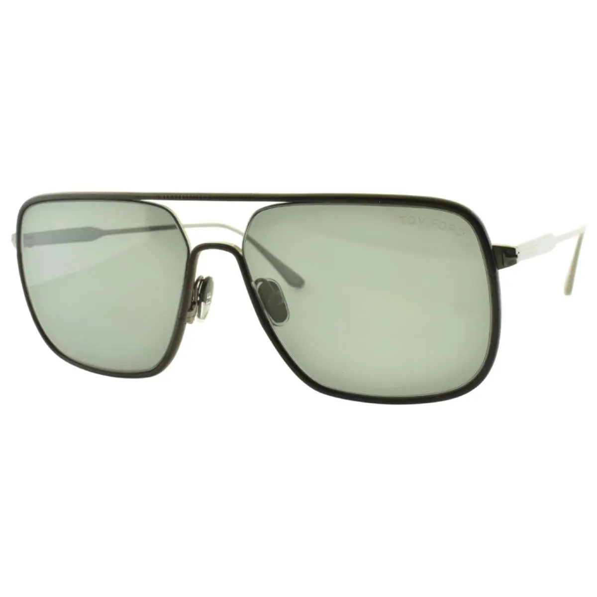 Tom Ford CLIFF-02 TF1015 12C 60-15-145 Black Aviator Full Rim Mens Sunglass