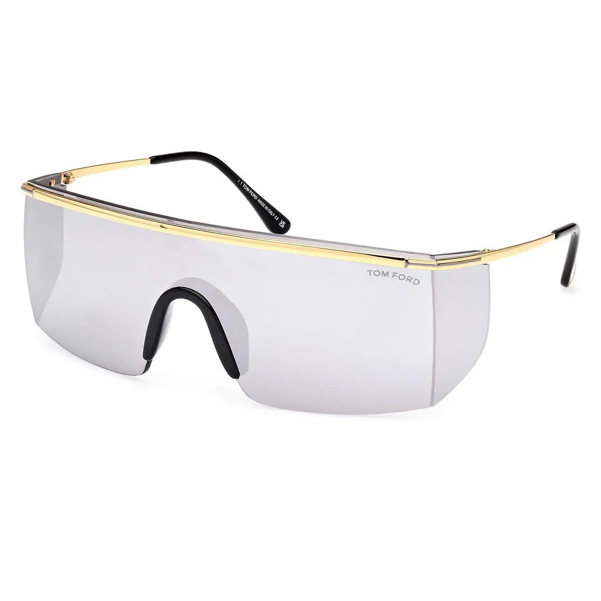 Tom Ford TF 980 FT0980 Pavlos-02 s Shiny Deep Gold / Smoke Mirror 30C