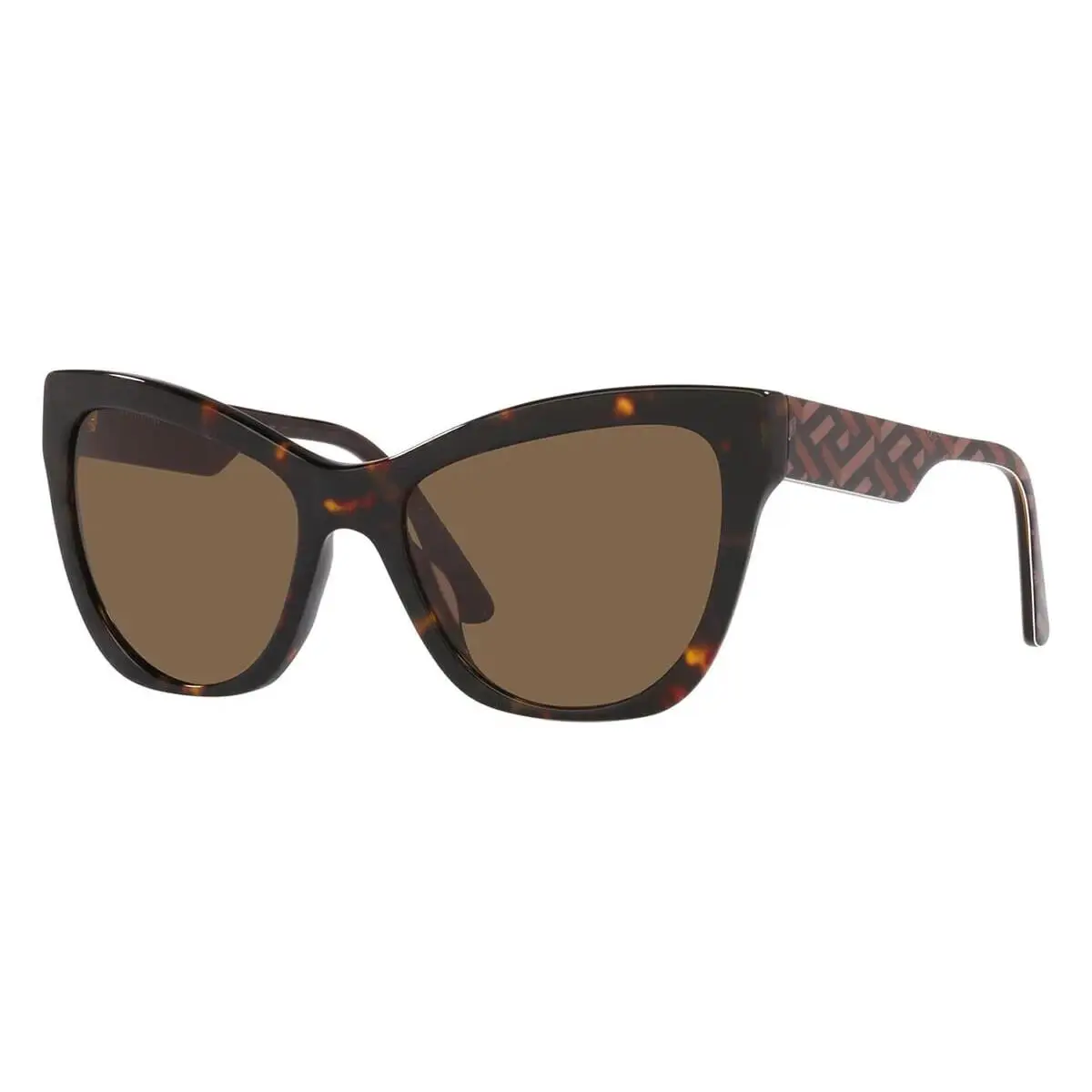 VE4417U 535973 Sunglasses Havana Dark Brown Lens 56mm by Versace
