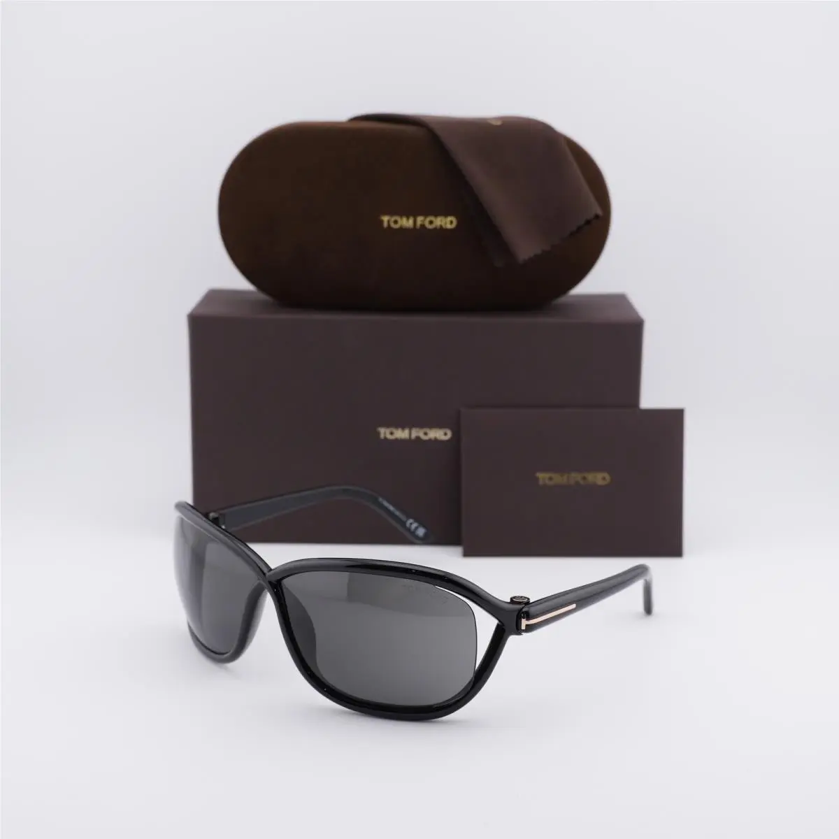 FT1069 01A Shiny Black/smoke 68-07-115 Sunglasses by Tom Ford