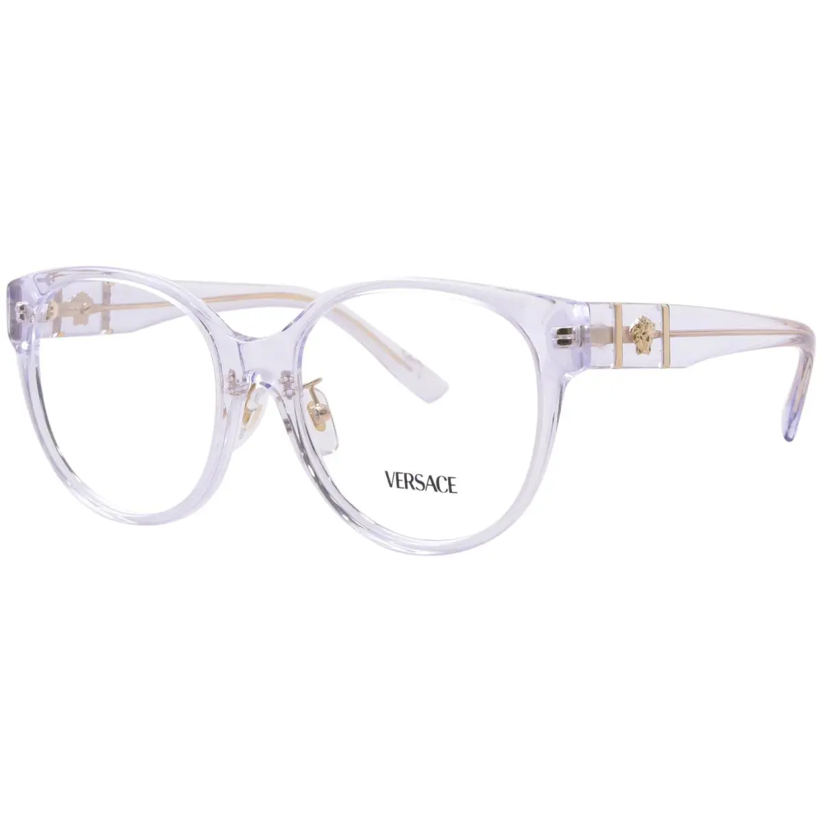Versace VE3351D 148 Eyeglasses Frame Women`s Crystal Full Rim Oval Shape 53mm