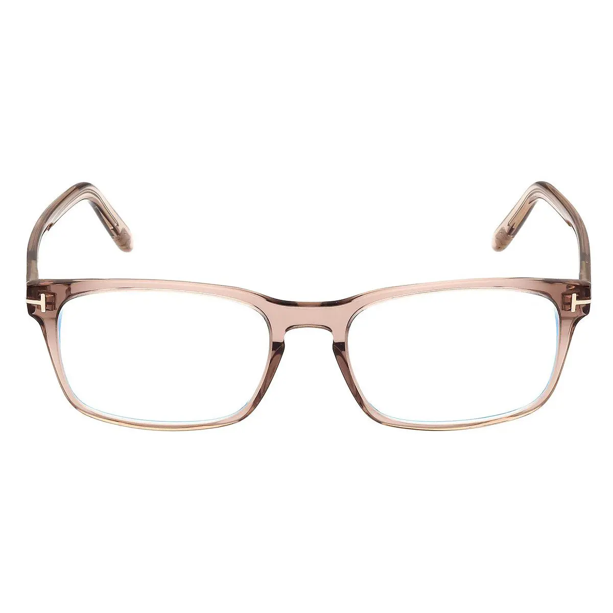 Tom Ford FT5938-B Eyeglasses Men Shiny Beige 54mm