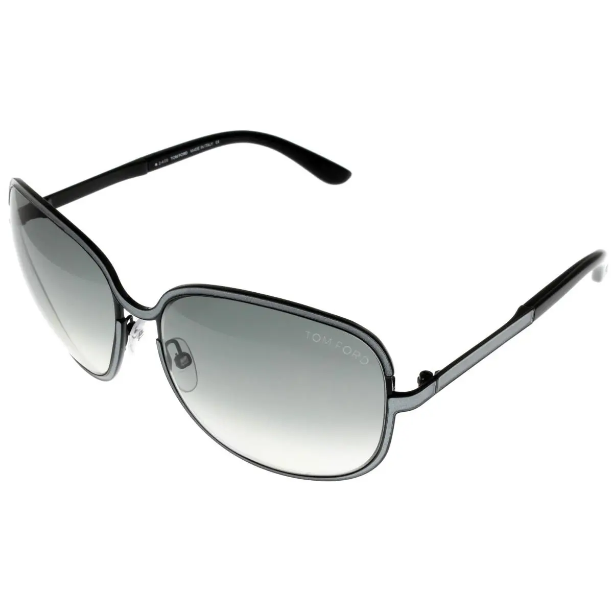 Tom Ford Sunglasses Women Square Pearl Silver Grey FT 0117 01B