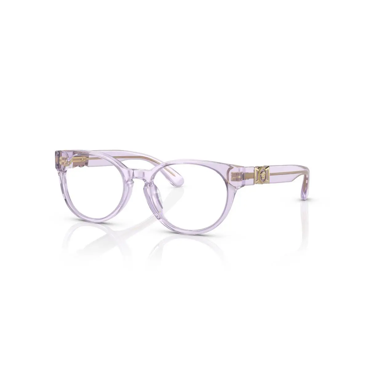 Versace Oval Woman Eyeglasses VK3323U 5372 47mm Transparent Pink