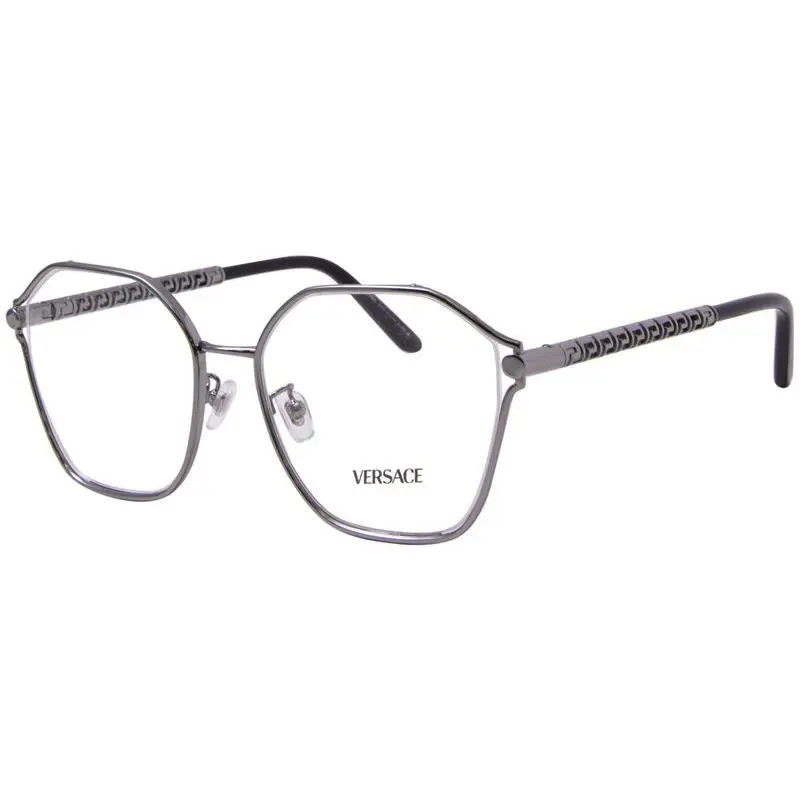 Versace VE1299D 1001 Eyeglasses Frame Women`s Gunmetal Full Rim 55mm