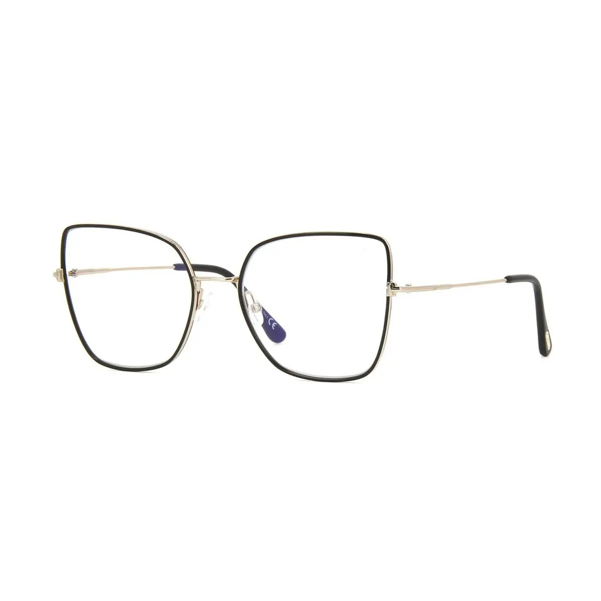 Tom Ford FT 5630-B Blue Block Black Gold 001 Eyeglasses