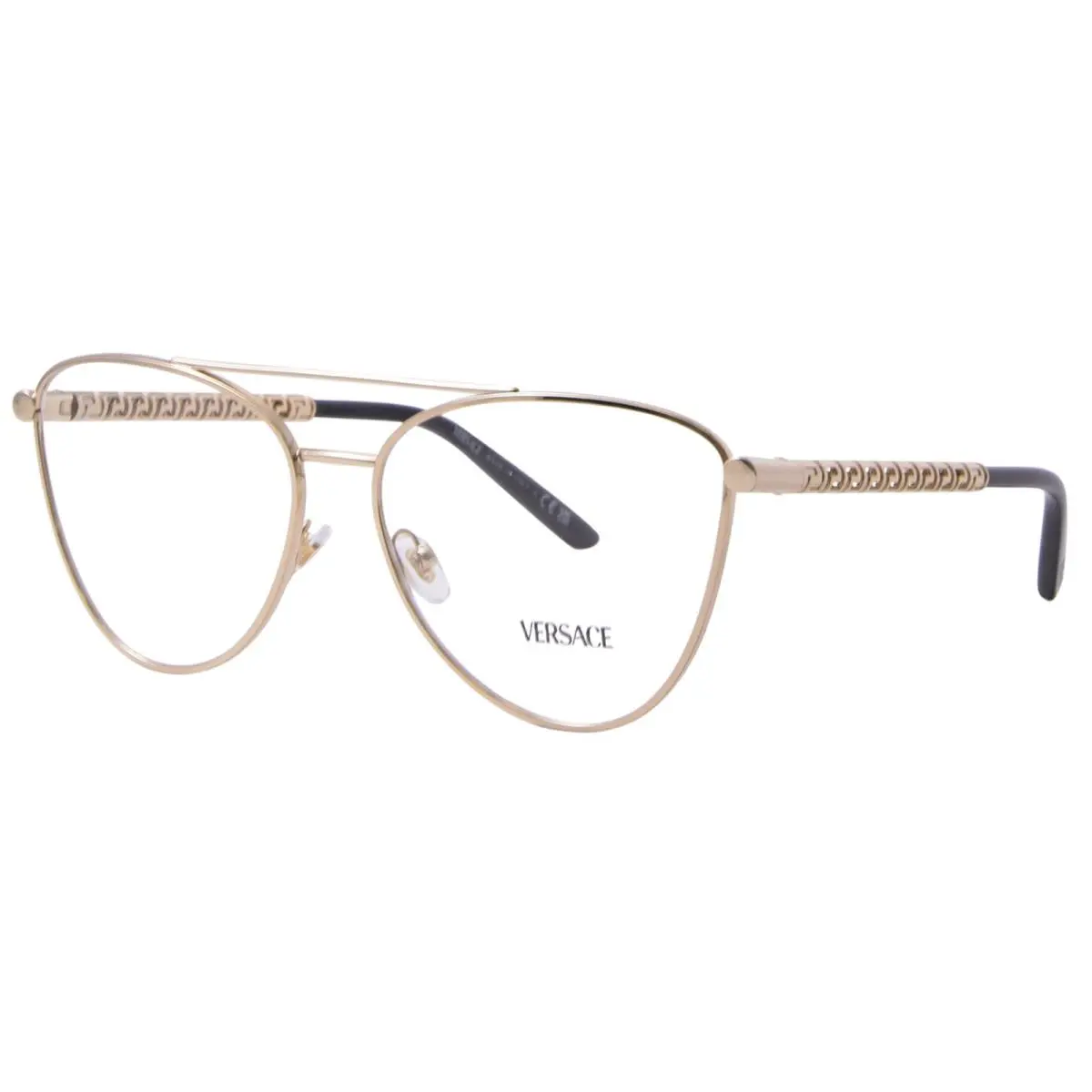 Versace VE1296 1515 Eyeglasses Frame Women`s Pastel Rose Full Rim Cat Eye 57mm