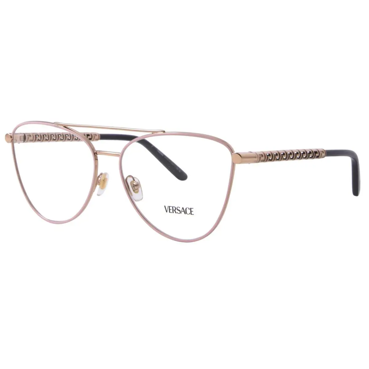 Versace VE1296 1515 Eyeglasses Frame Women`s Pastel Rose Full Rim Cat Eye 57mm
