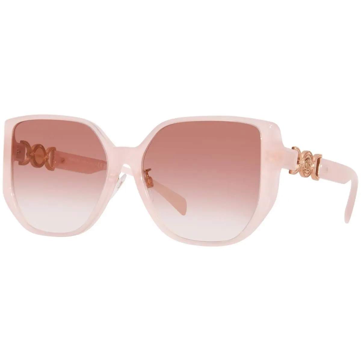 VE4449D 5394V0 Sunglasses Women`s Opal Pink/clear Gradient Red 58mm by Versace