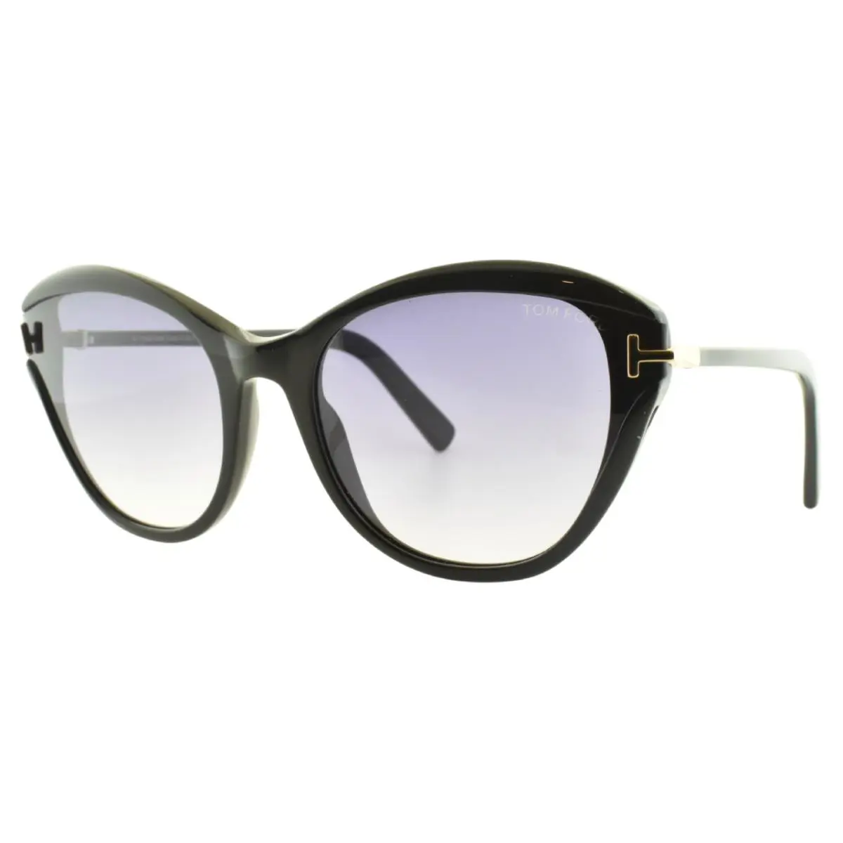 Leigh TF850 01B 62-20-135 Black Cat Eye Full Rim Womens Sunglasses by Tom Ford