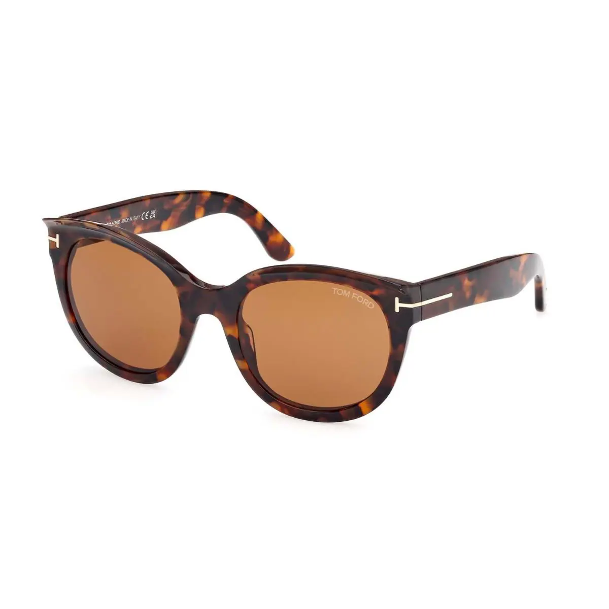 TAMARA-02 FT 1114 Havana/brown 52E Sunglasses by Tom Ford