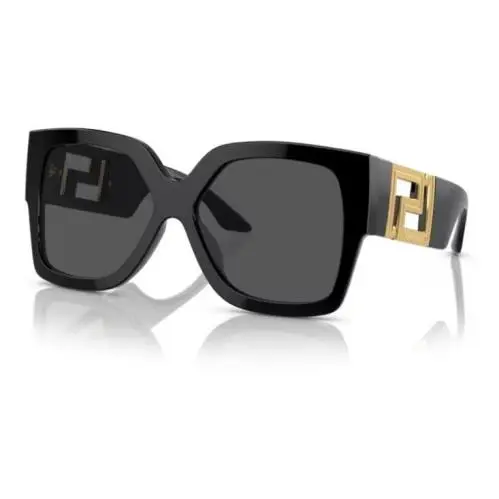 VE4402 GB1/87 Black Frame/dark Grey Lens Sunglasses by Versace