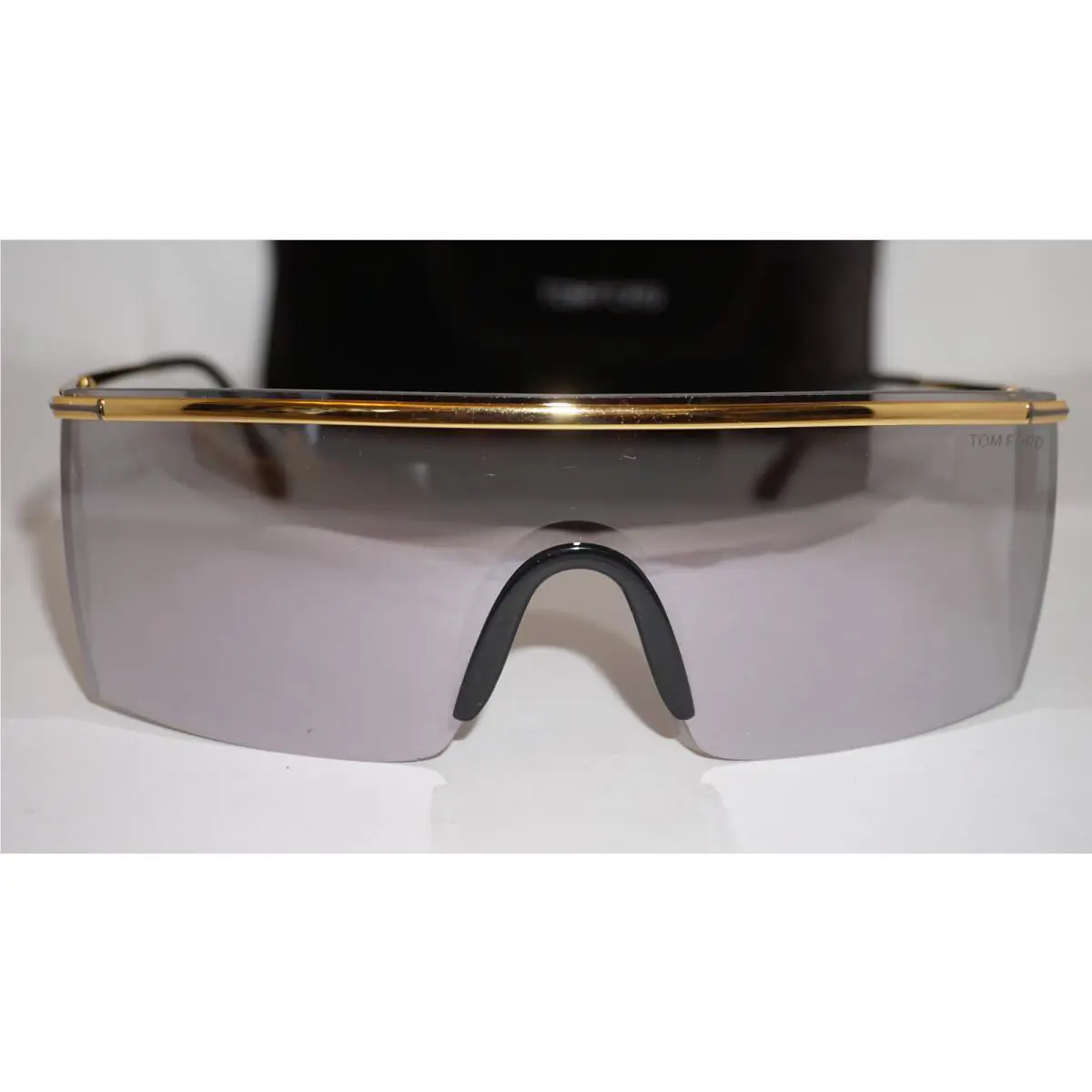 Tom Ford Sunglasses Pavlos Shield Gold Smoke Mirror TF980 30C 150 115