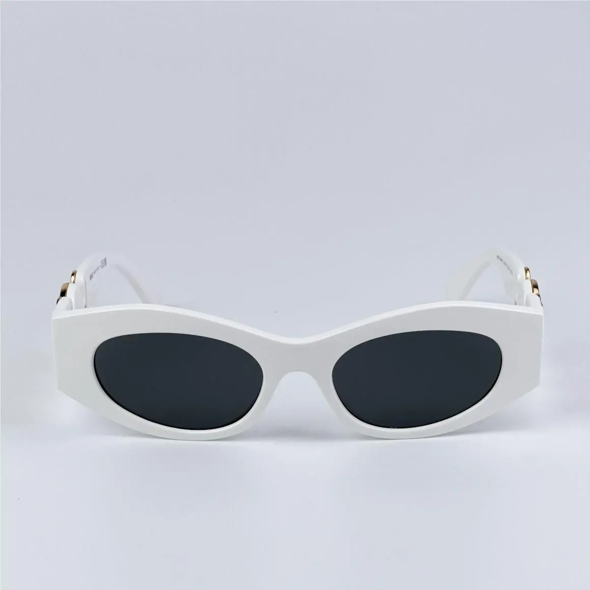 Versace Men Sunglasses White Dark Grey Oval VE4480U 314/87