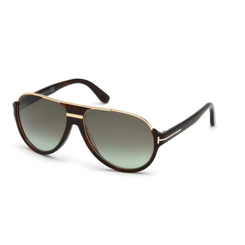 Tom Ford Dimitry FT0334 56K Red Havana/gradient Roviex Round Men`s Sunglasses