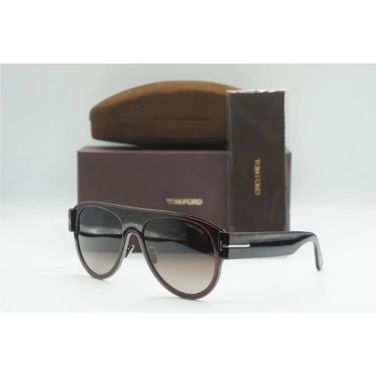 Tom Ford TF 1074 48T Shiny Dark Brown Sunglasses Frames 58-18