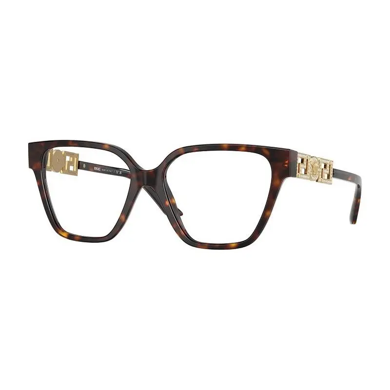 Versace VE3358B Eyeglasses Eye Glasses 108 Havana 52mm Women