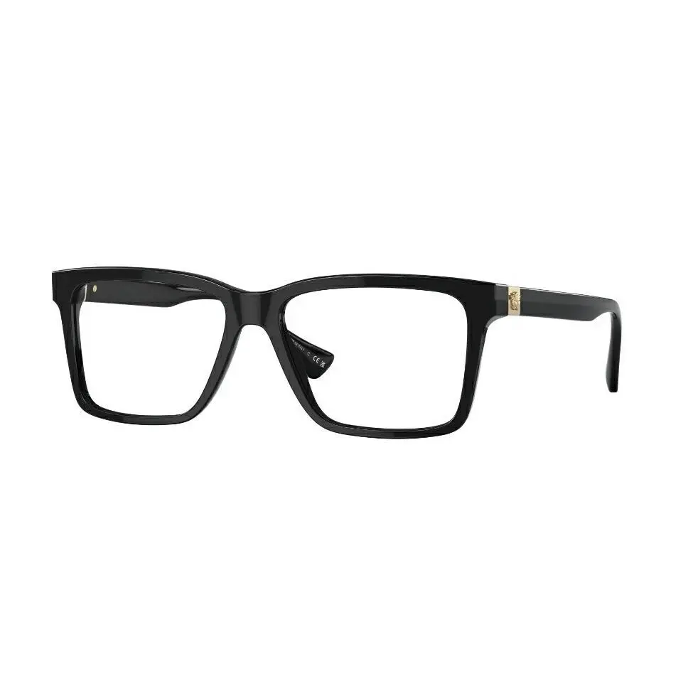 Versace Rectangle Man Eyeglasses 0VE3328 GB1 56mm Black