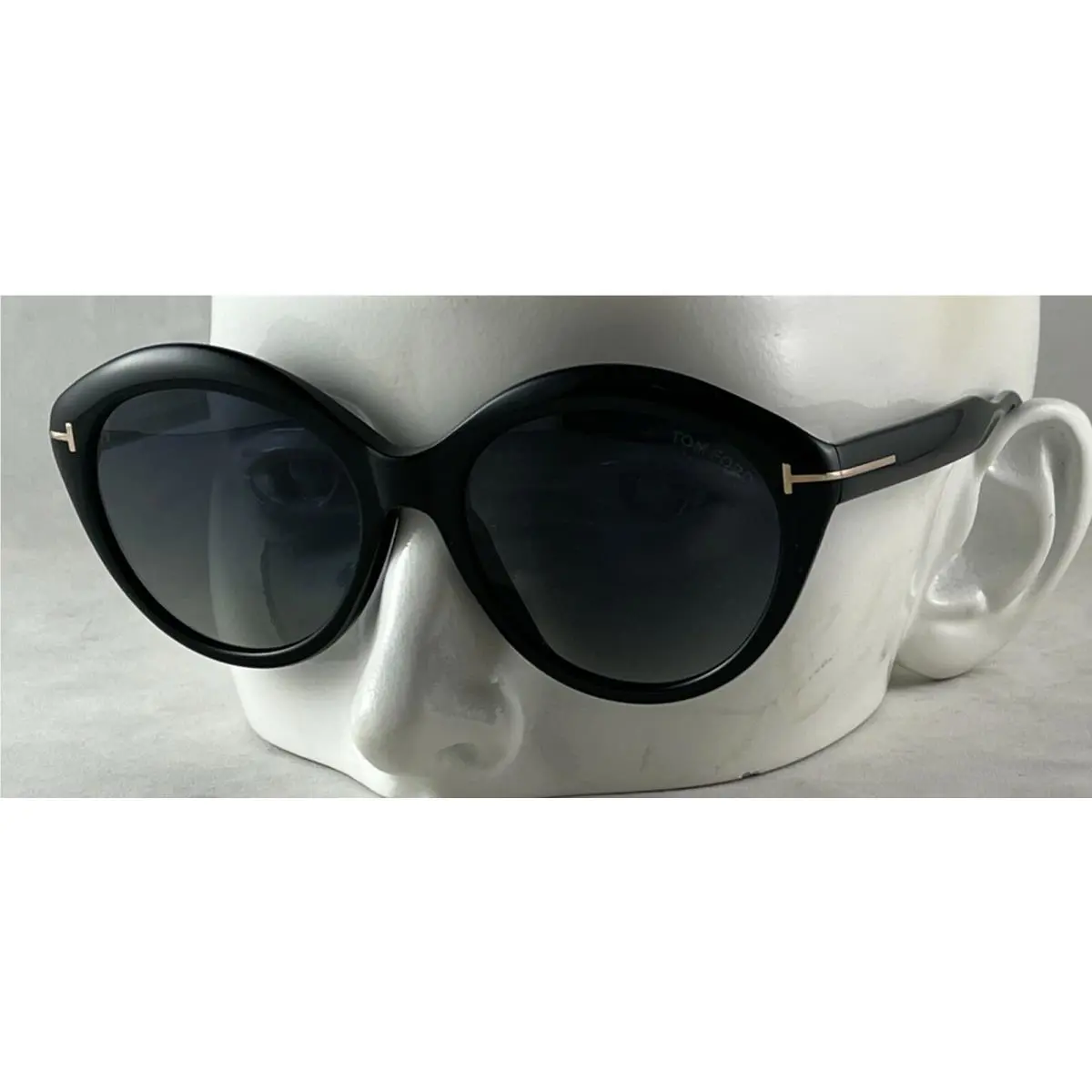 Tom Ford Maxine TF763 TF 763 01D Polarized Black Sunglasses 56-18-140