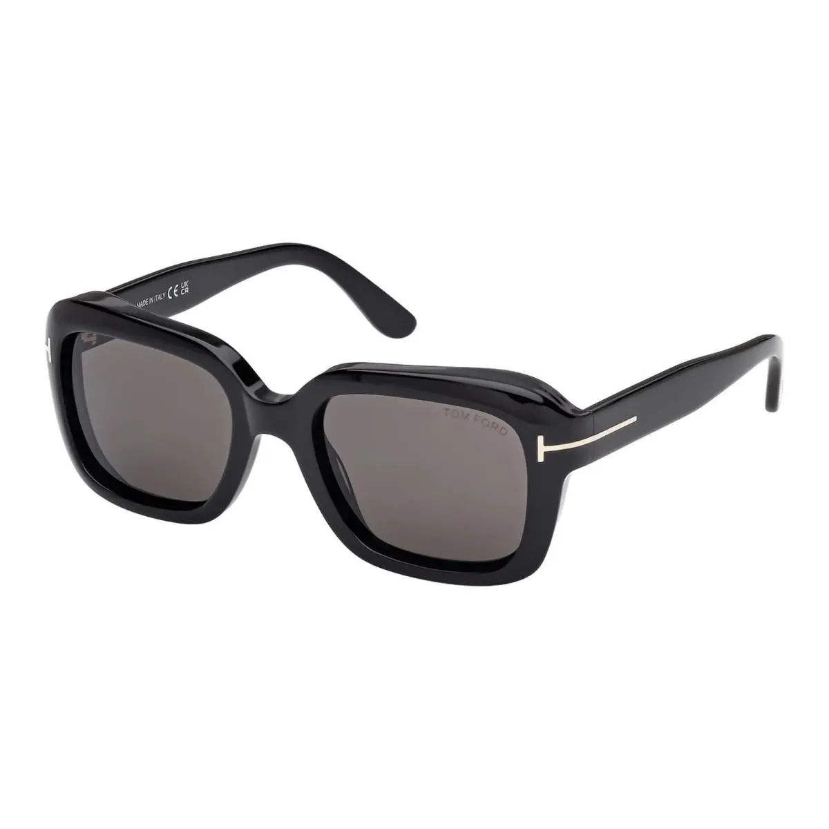 NATALIA-02 FT1283 Shiny Black/smoke 01A Sunglasses by Tom Ford