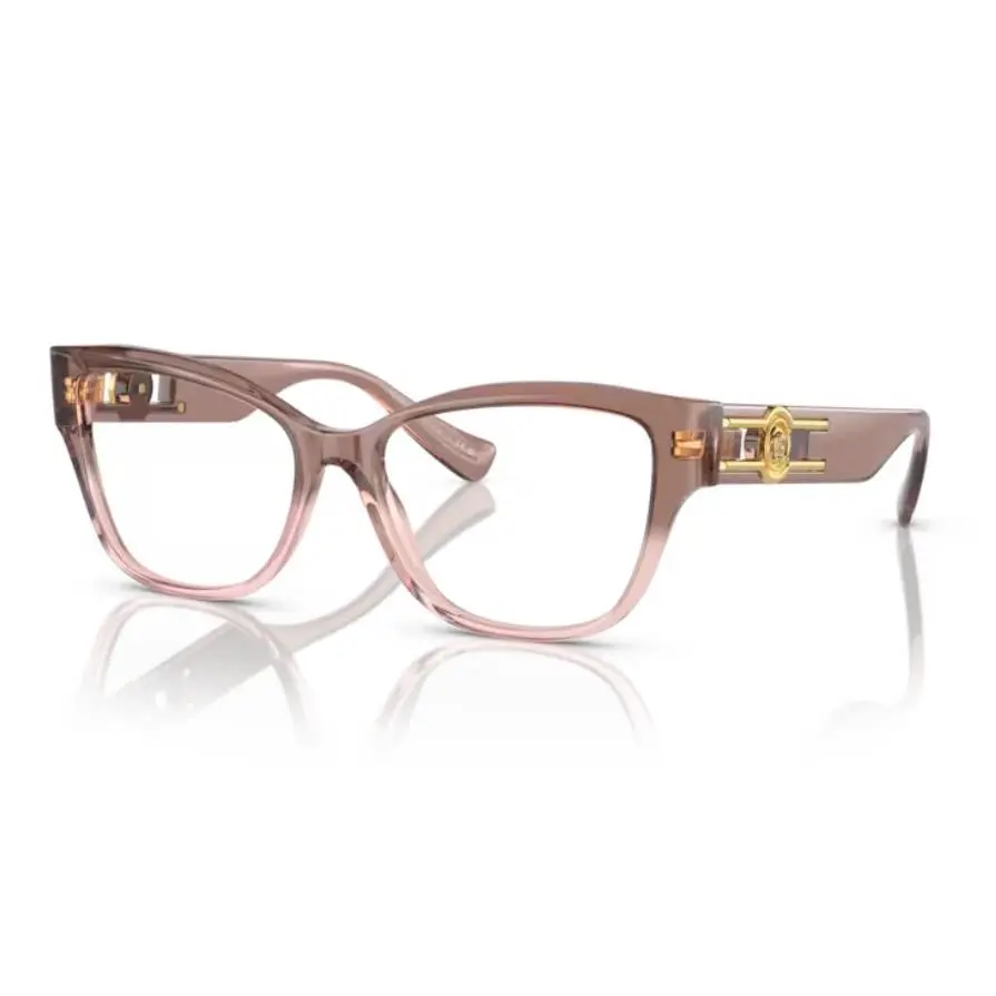 Versace 0VE3347 5435 Pink Transparent 54mm Square Women`s Eyeglasses