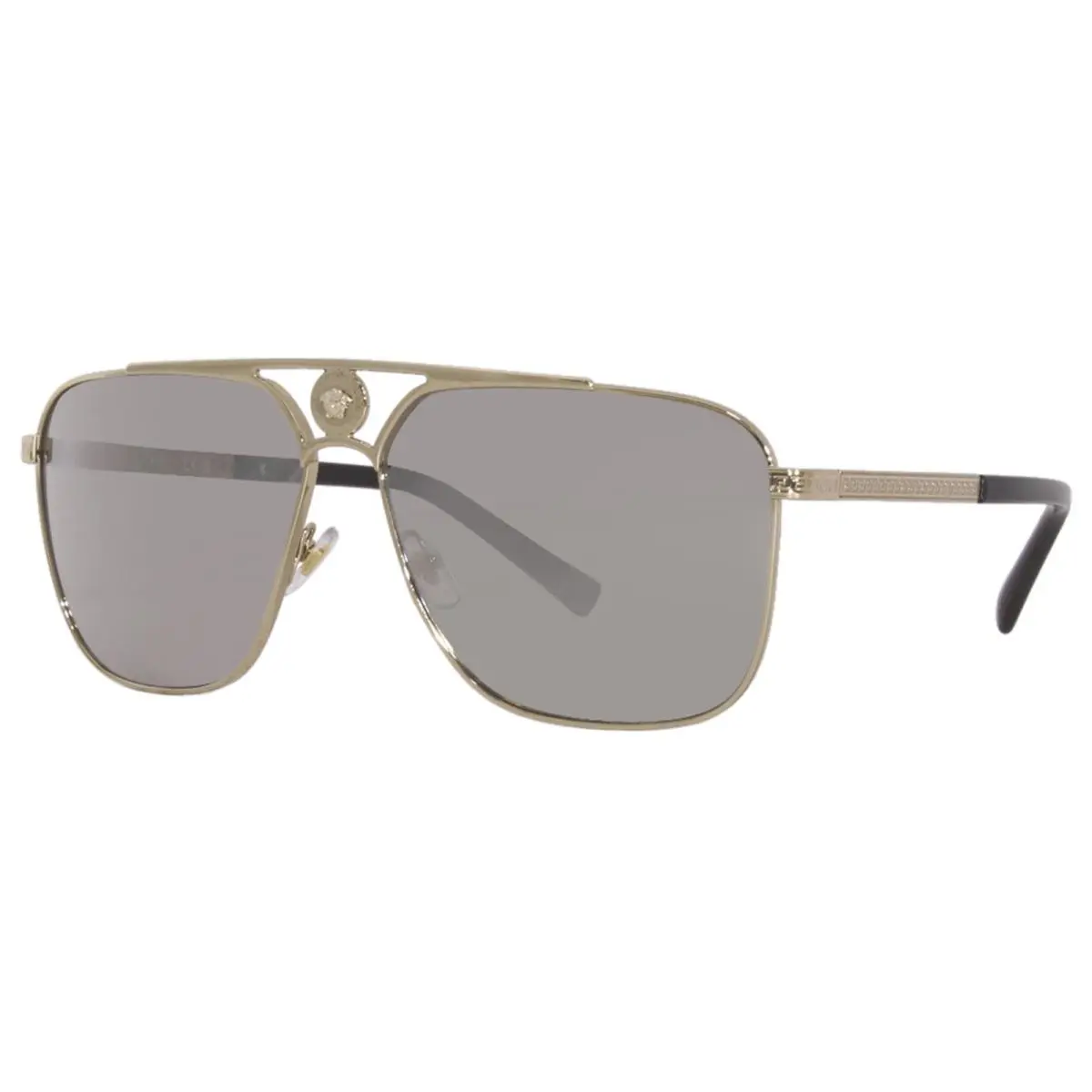 Versace 2238 12526G Sunglasses Men`s Pale Gold/light Grey Mirror Lenses 61mm