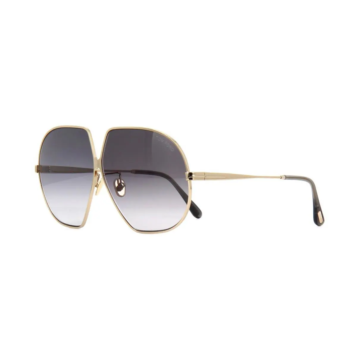 Tom Ford Tara FT 0785 Shiny Rose Gold/grey Shaded 28B Sunglasses - Frame: Shiny Rose Gold, Lens: Grey Shaded