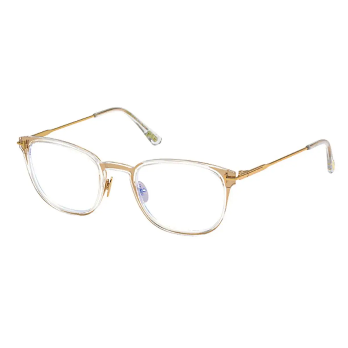 Tom Ford Eyeglasses TF 5694-B 030 52-22 145 Gold Titanium Crystal Frames
