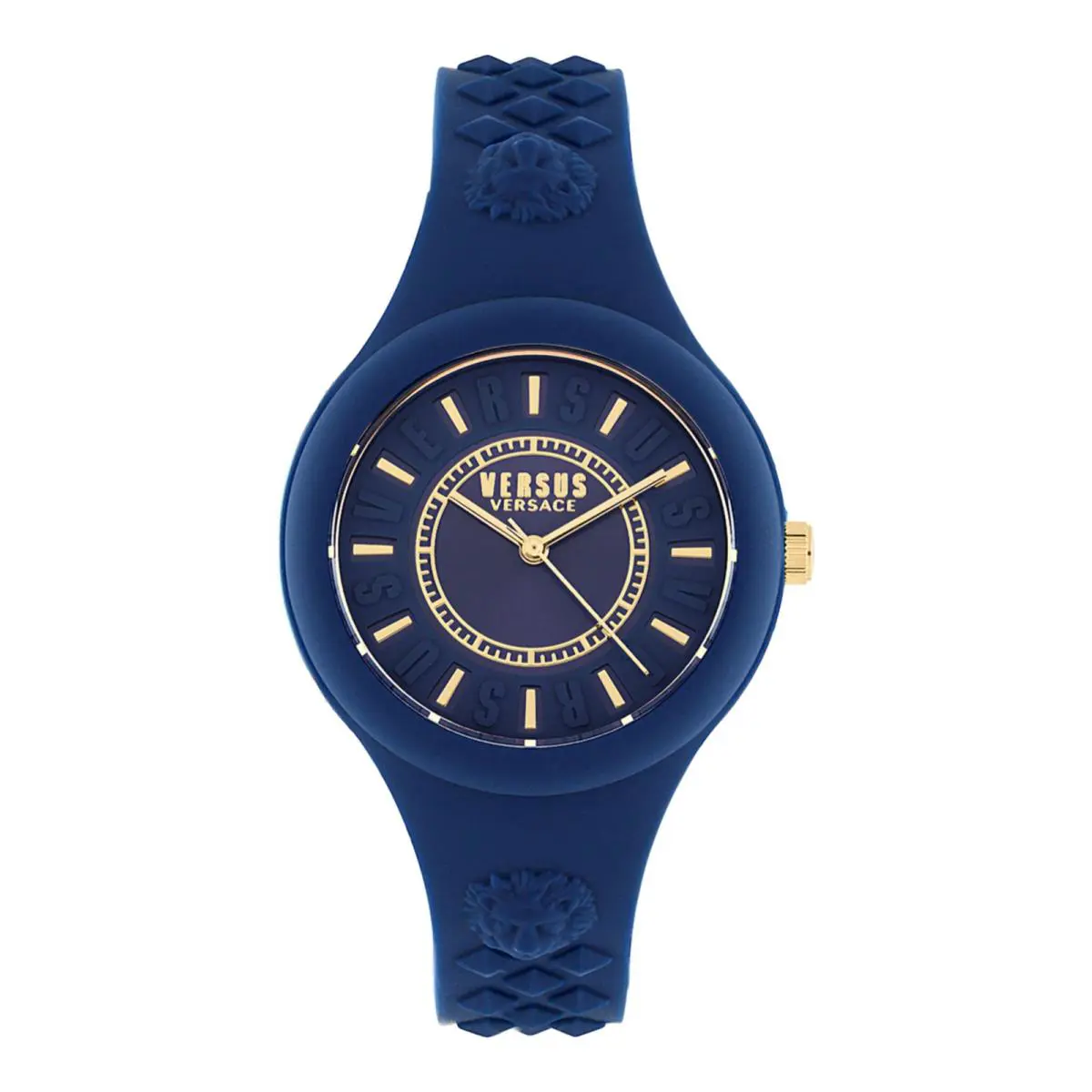 Versus Versace Womens Blue 39mm Strap Fashion Watch