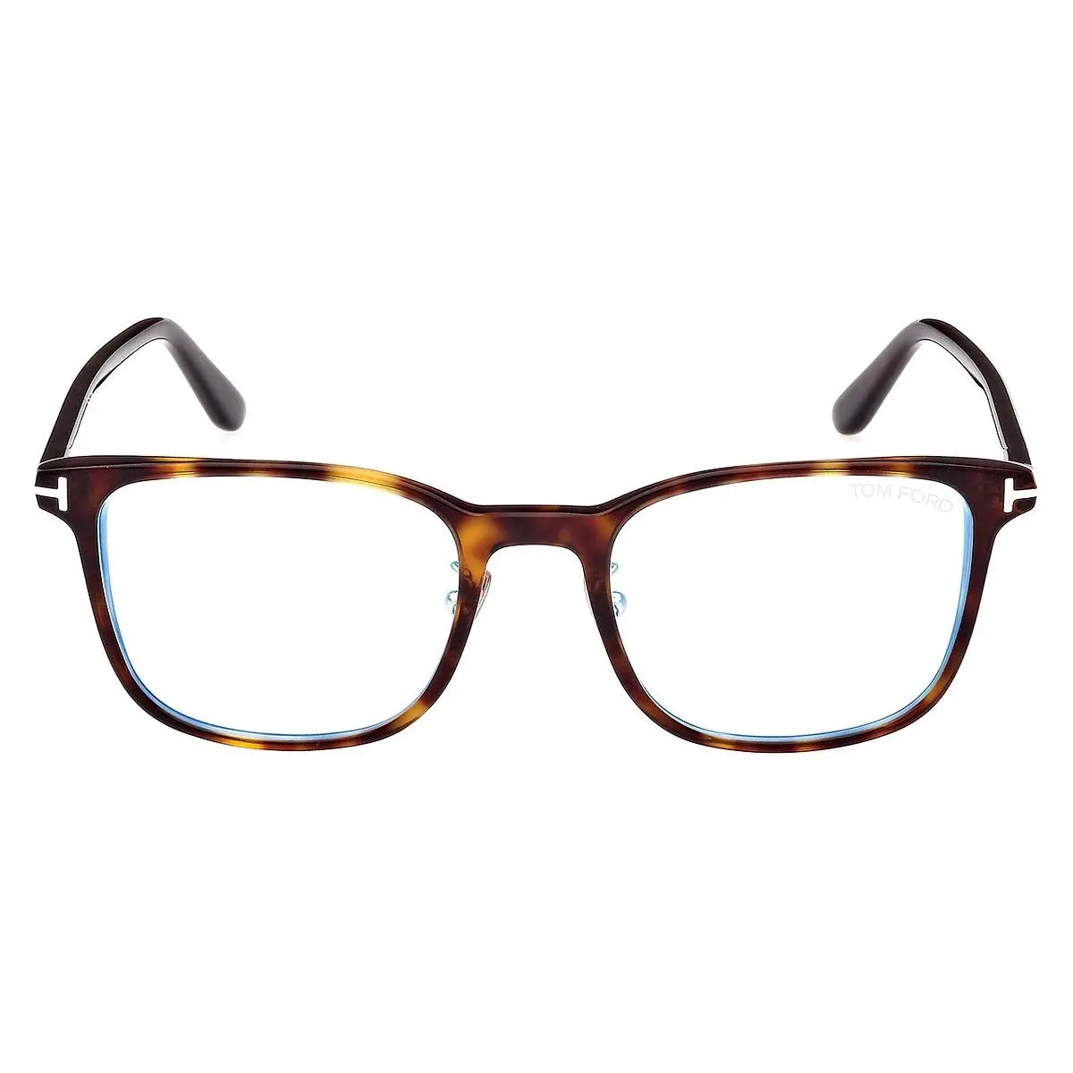 Tom Ford FT5925-D-B Classic Dark Havana/shiny Rose Gold/t Logo / Blue Block