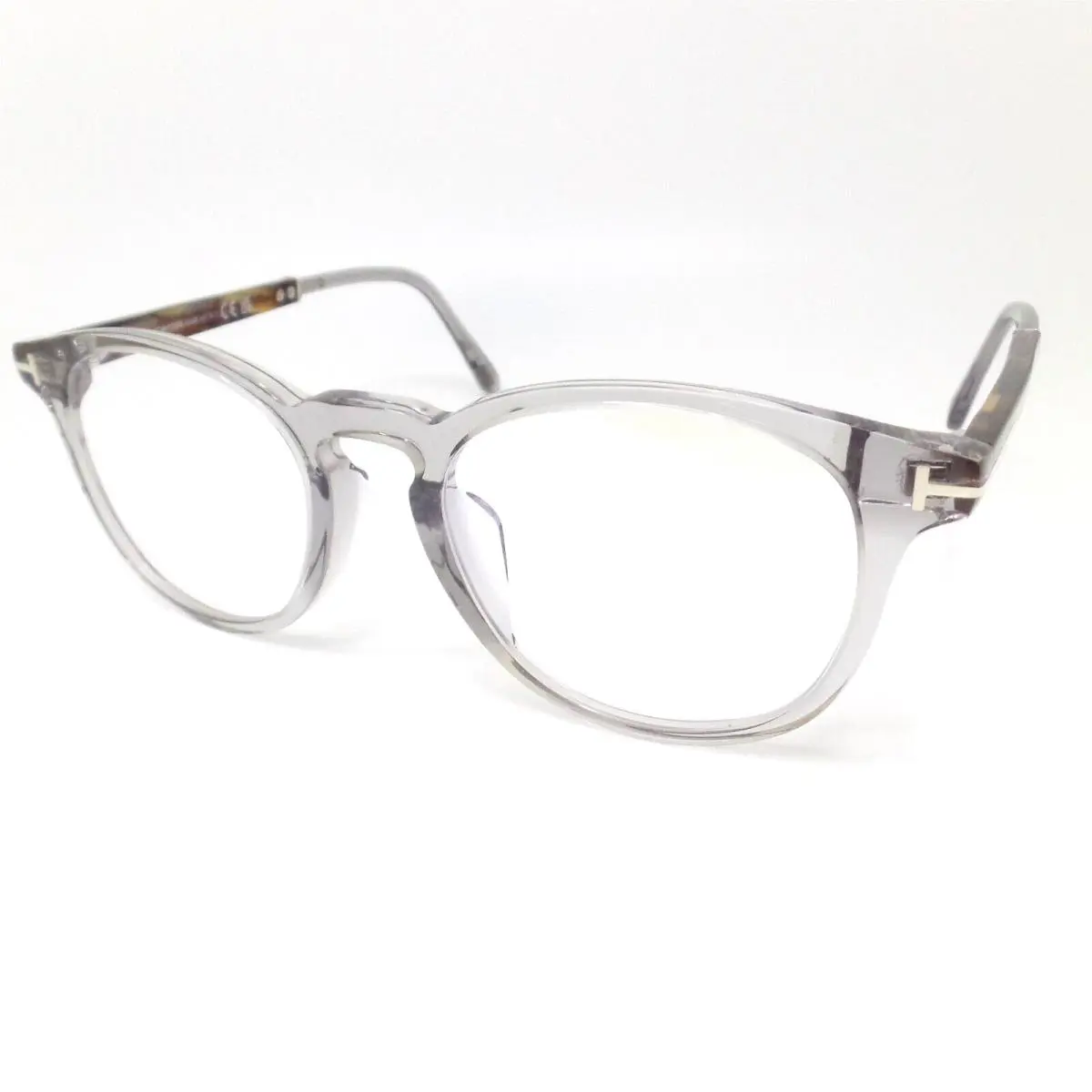 Tom Ford TF 5891 020 Crystal Smoke Havana 51 Blue Block Frames