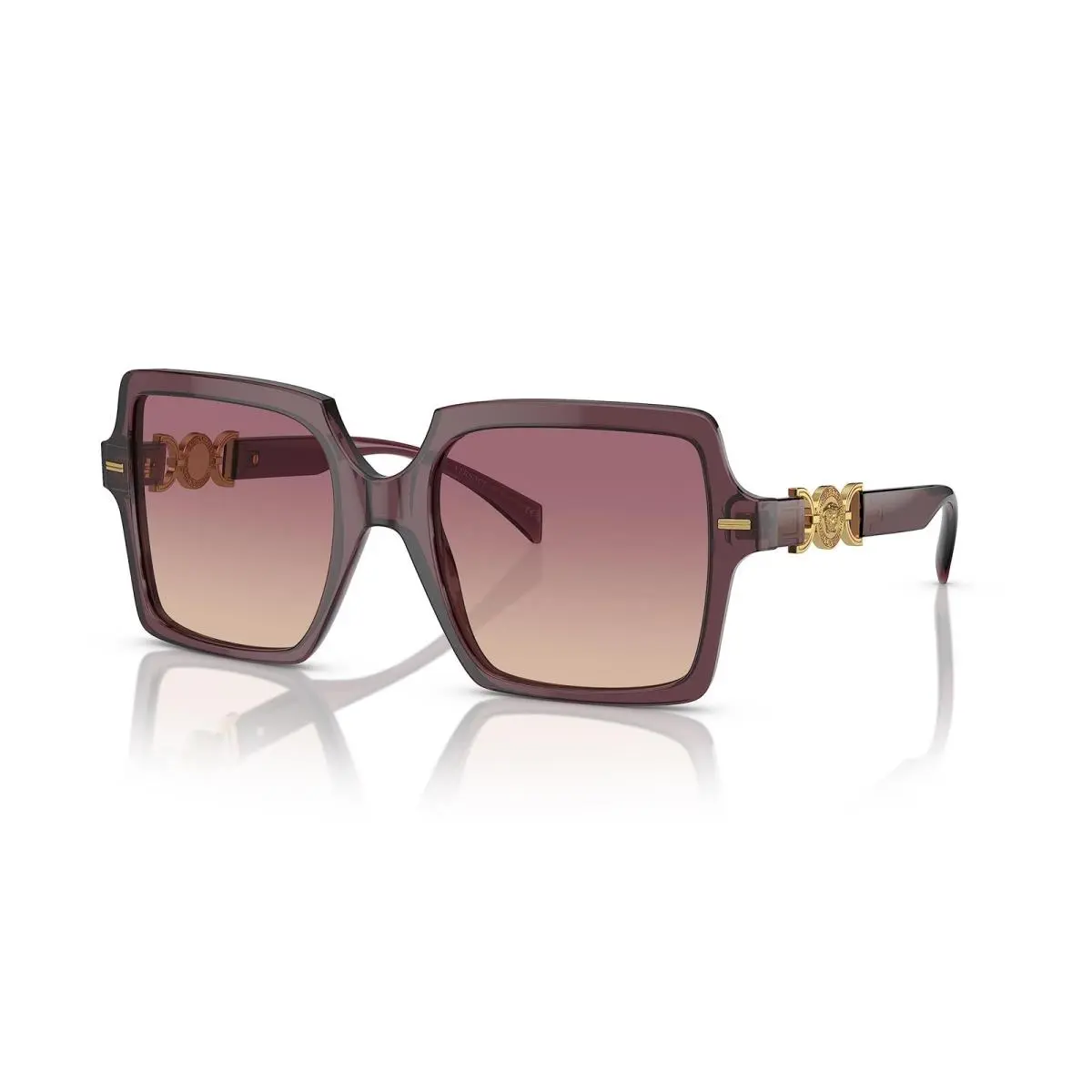 Sunglasses VE4441 520968 Transparent Violet / Brown Gradient Pink Lens by Versace