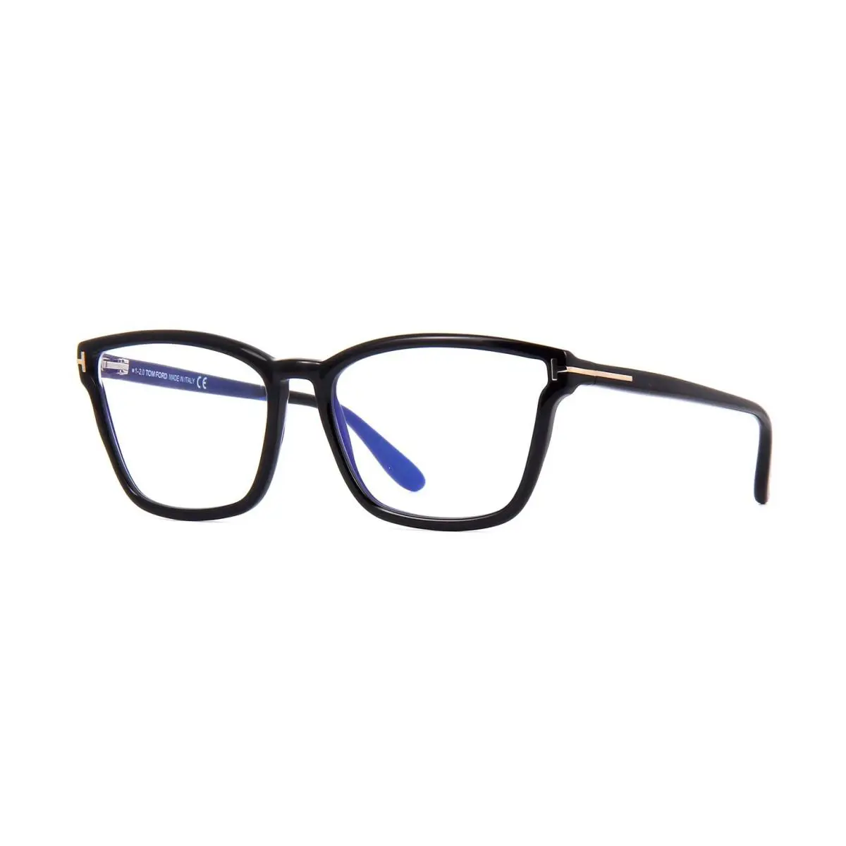 Tom Ford FT 5707-B Blue Block Shiny Black 001 Eyeglasses