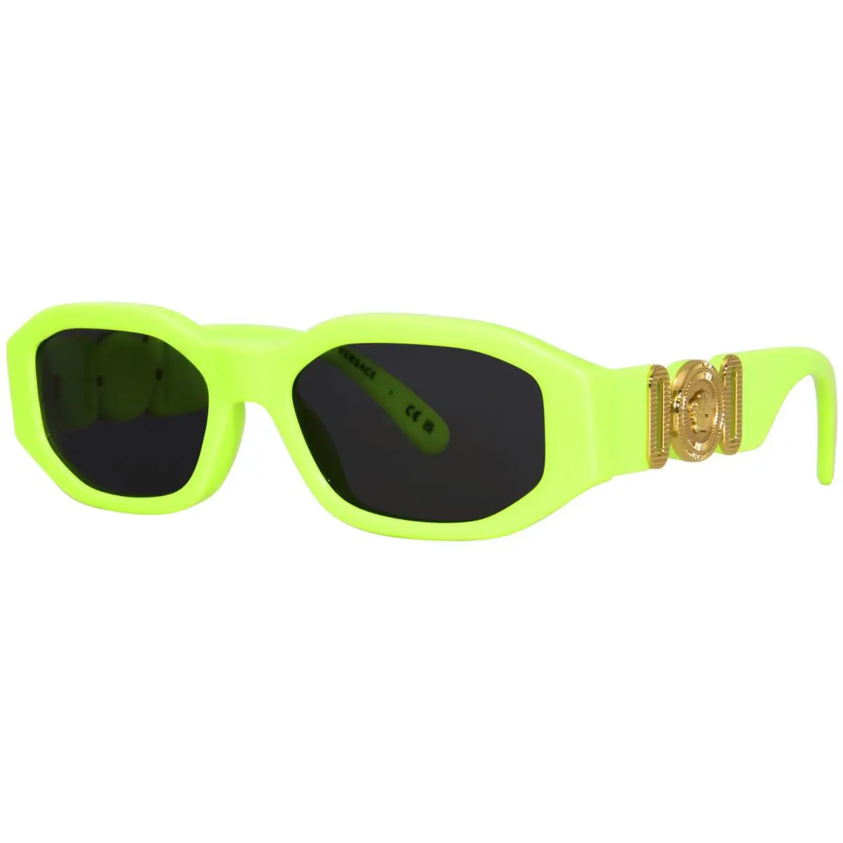 VK4429U 536987 Sunglasses Youth Kids Fluo Green/dark Grey 48mm by Versace